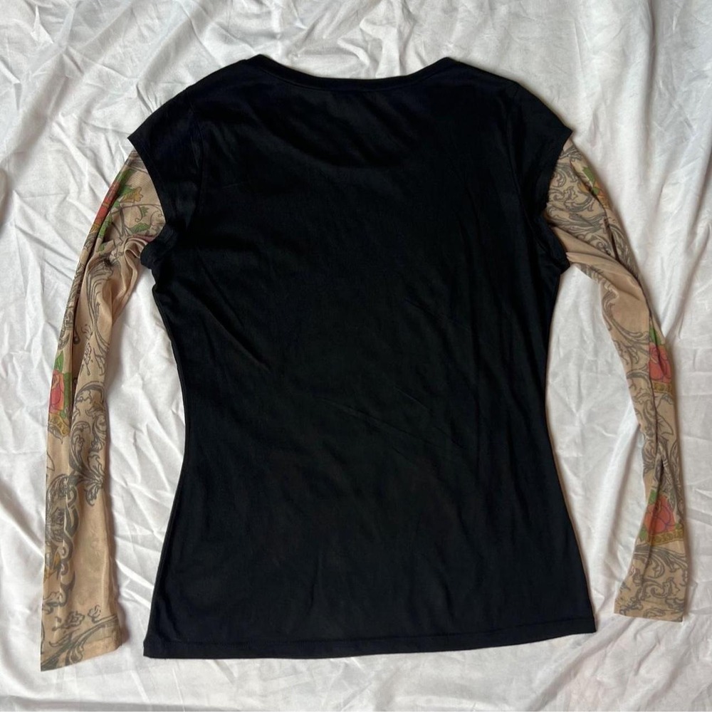 Tattoo Sleeve Gothic Graphic Top - Picture 4 of 8